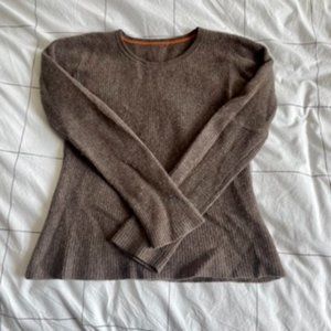 100% 2-Ply Cashmere Waffle Iron Sweater